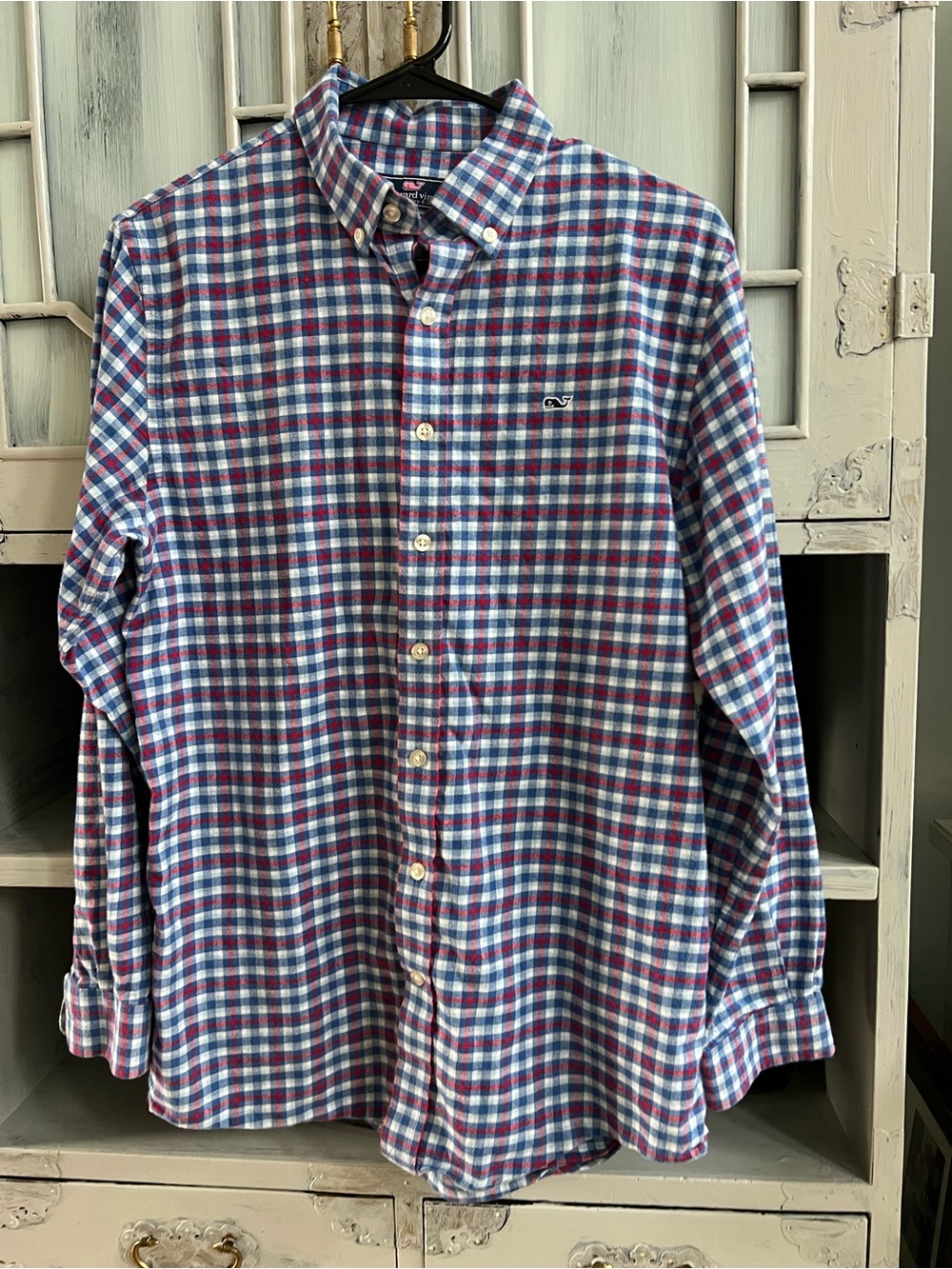 Vineyard Vines flannel Plaid Button-Down Shirt XL(18)